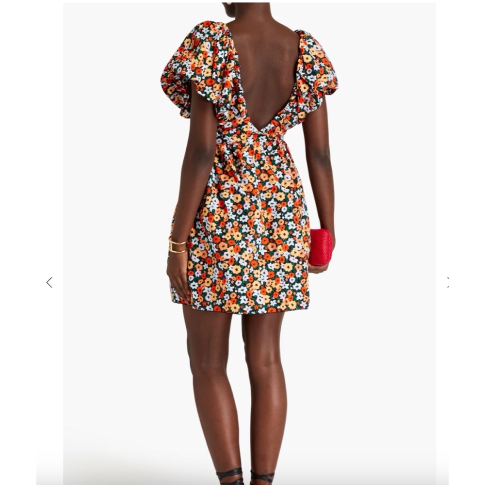 AGUA BY AGUA BENDITA Horizonte Floral Print Mini Dress in Multicolor Small - Picture 4 of 16